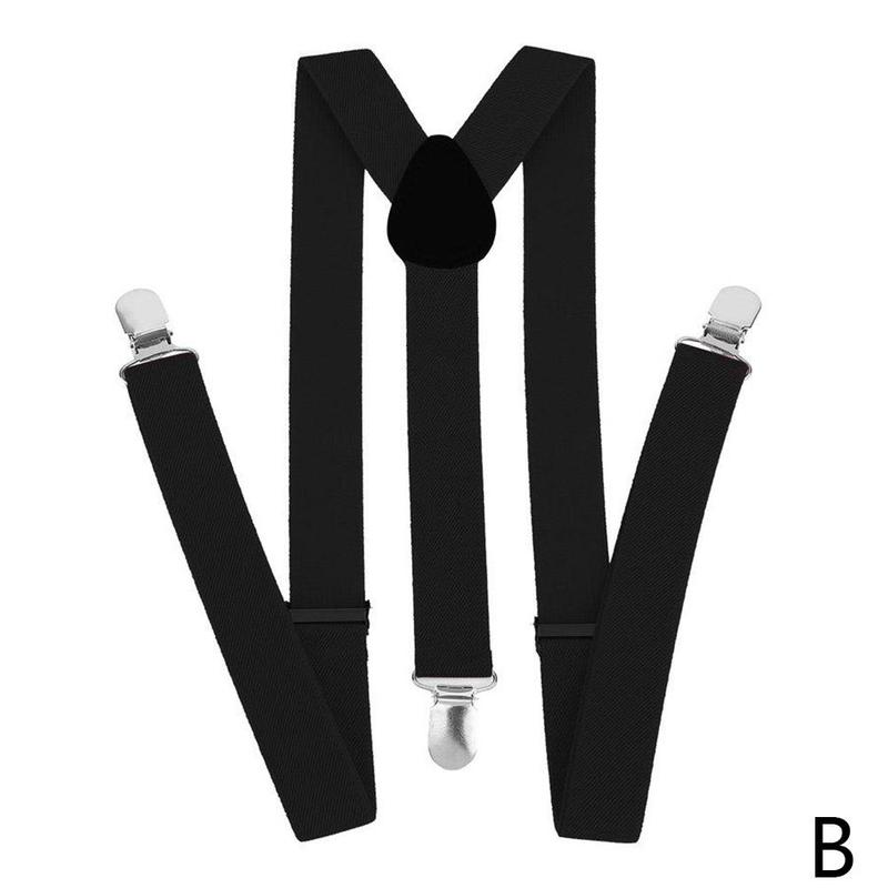 Baby suspender clip, adult baby suspender straps, men's and women's elastic solid color baby suspender clip, factory direct sales, in stock, wholesale.